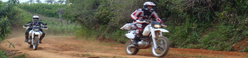 Circuit moto à Madagascar